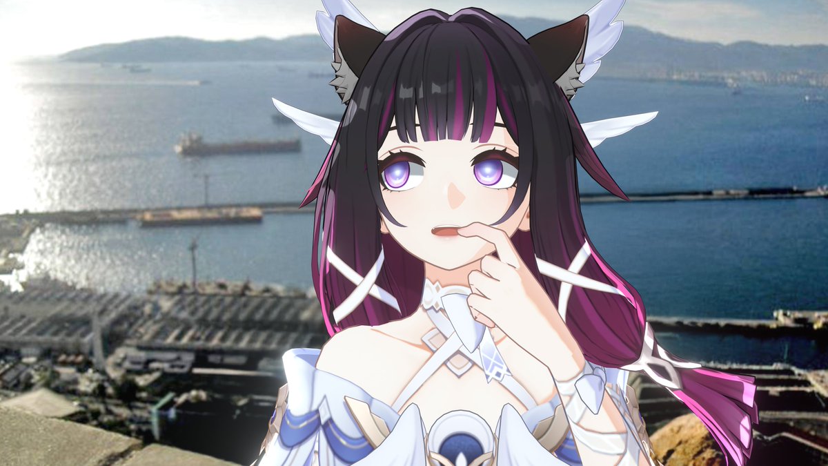 I added cat ears for her 
#Columbina #GenshinImpact