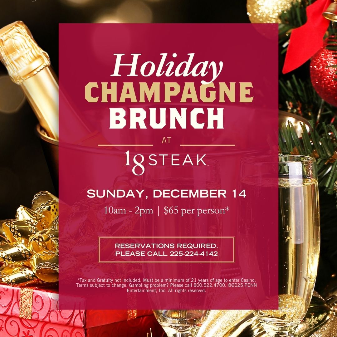 🥂 Our Holiday Champagne Brunch at 18 STEAK is less than a week away! Book your reservation now before the spots fill up! 

📞 To book your reservation: 225-224-4142

#laubergebr #18STEAK #Holidays #BatonRouge