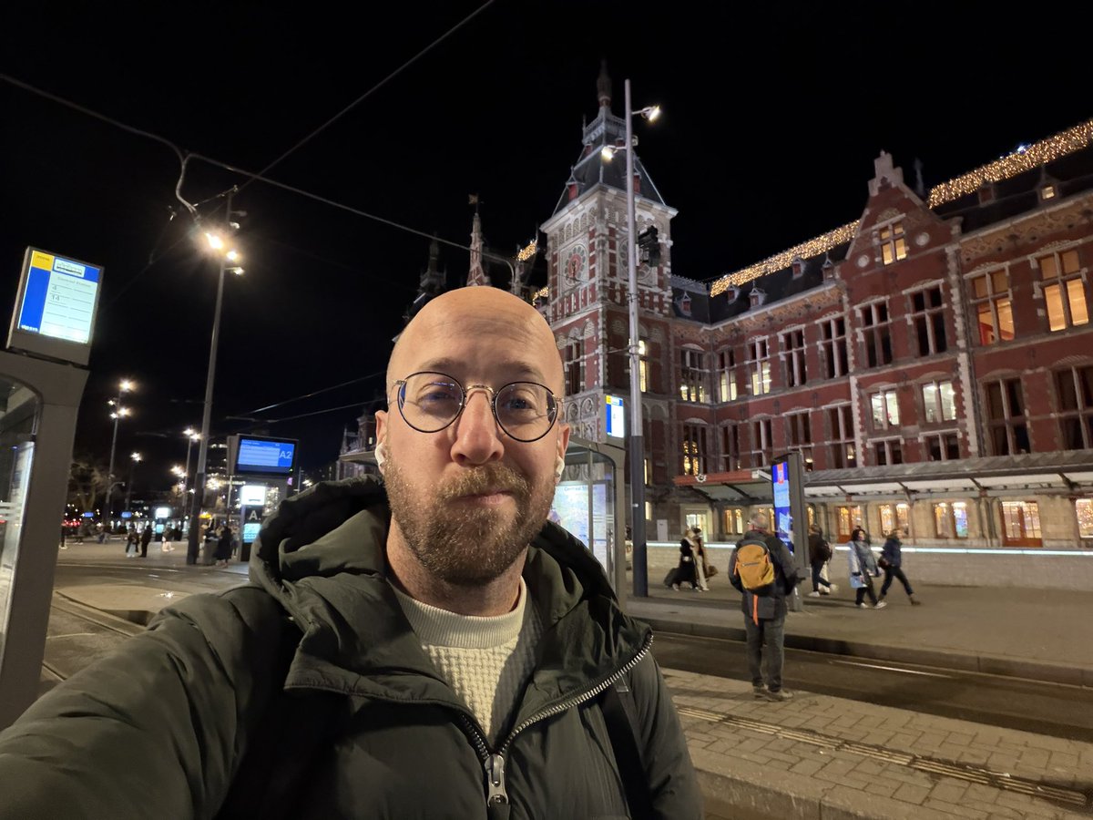 Made it to Amsterdam. Running late.