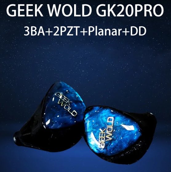 イヤホン GEEK WOLD GK20pro レビュー予定イヤホンお🉐情報 『 GEEK WOLD GK20 PRO』 14,286円