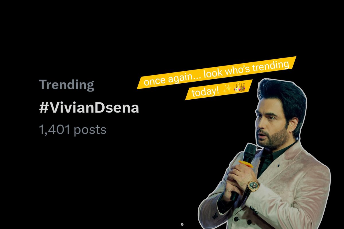The Crown Fits👑 
Once again, the King reigns supreme 
Trending today and every day 🔥🔥🔥
So proud📈
I adore you ❤️

 #VivianDsena #VDians