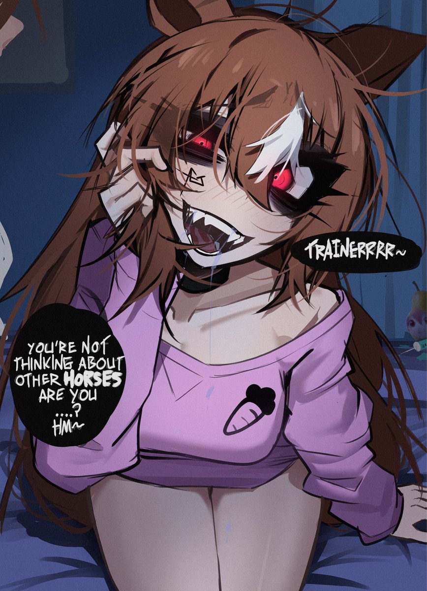 GlitchAce's tweet photo. Yandere Horse is back 

#umamusme https://t.co/OkIpTdICD2