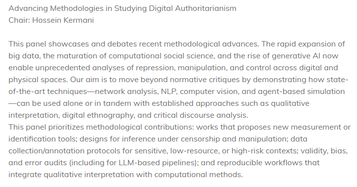 ECPR Digital Authoritarianism Research Network tweet media