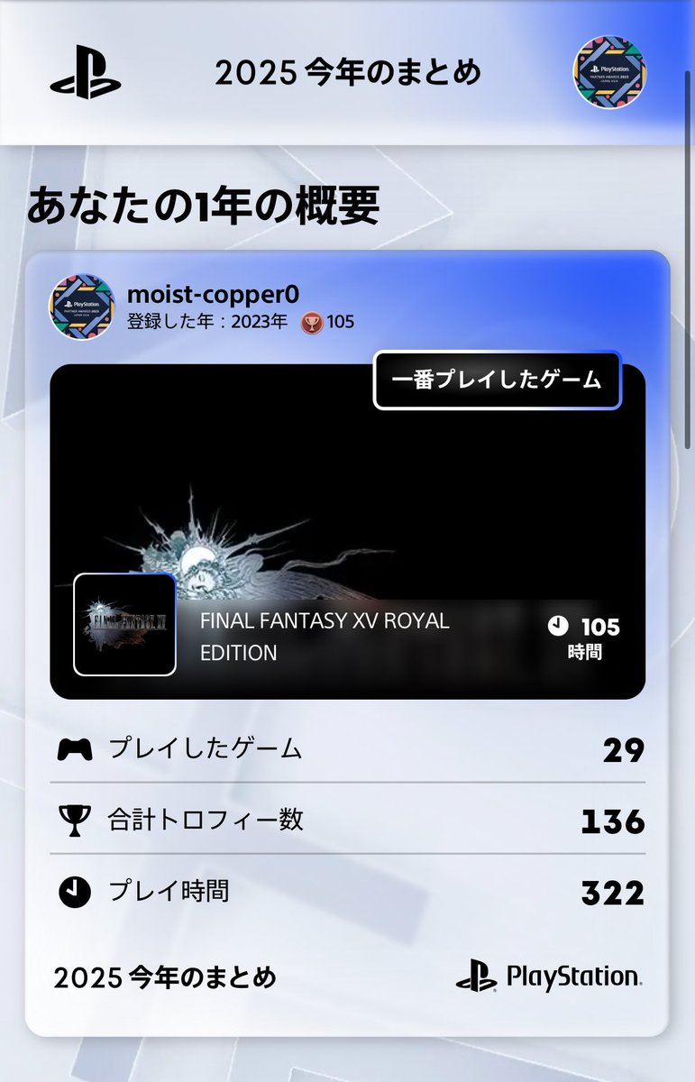 2026年もよろしくね，FF15。 #あなたのPlayStation