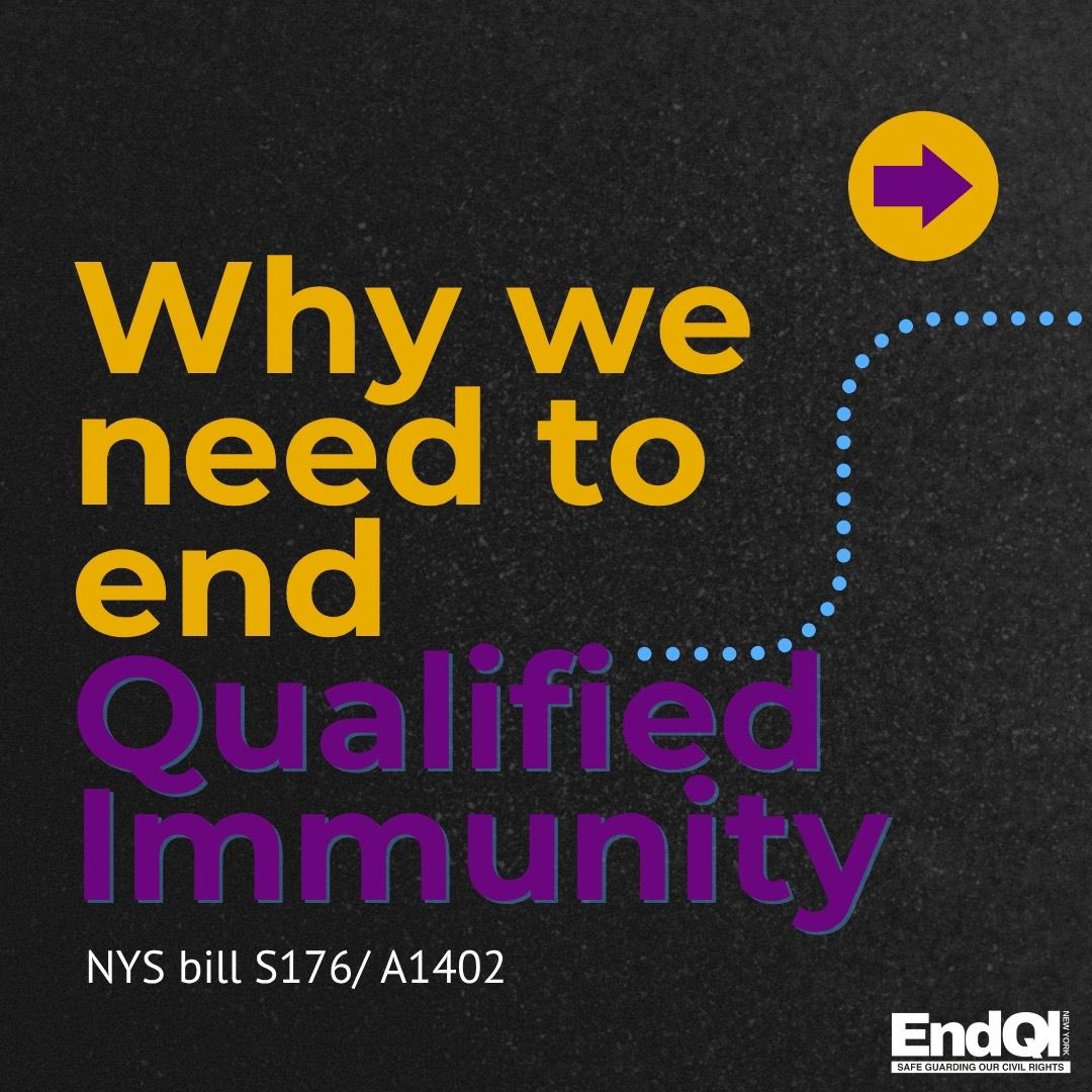 Support for #EndQINY is widespread in New York - 2/3rds of state residents support it! 

Now is time to call on your elected officials to support our bill (S176/A1402) to hold public officials accountable when they violate New Yorkers' rights.  

#SafeguardingOurRights 🧵