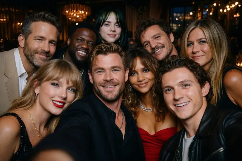 Chestnut selfie grid