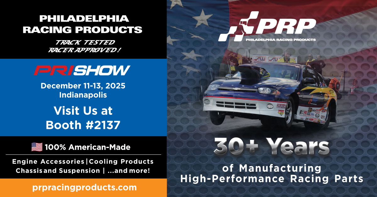 prpracing's tweet image. The countdown is on! 🏎️ We’re gearing up to exhibit once again at the @prishow—world’s largest gathering of motorsports professionals—taking place in just two days! We'll be there starting Thursday, Dec 11, to Saturday, Dec 13! 

👋 Visit us at booth #2137!

#PRIShow #PRI2025