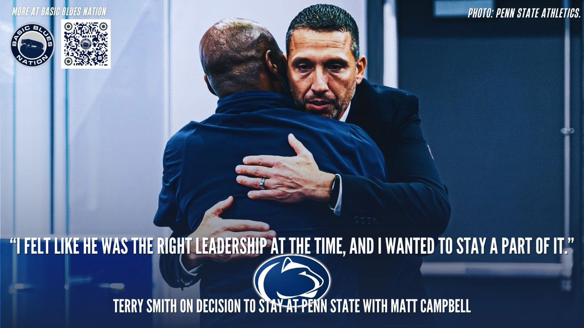 During this morning's Pinstripe Bowl press conference, Terry Smith explained why he is choosing to stay at Penn State and join Matt Campbell's staff:

"My love for the university. I've expressed that time after time. I love the university. I've known Matt Campbell, probably