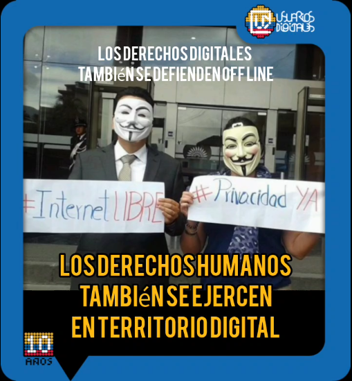 usuariosdigital's tweet photo. 𝗟𝗼𝘀 𝗗𝗲𝗿𝗲𝗰𝗵𝗼𝘀 𝗛𝘂𝗺𝗮𝗻𝗼𝘀 𝘁𝗮𝗺𝗯𝗶𝗲́𝗻 𝘀𝗲 𝗱𝗲𝗳𝗶𝗲𝗻𝗱𝗲𝗻 𝗲𝗻 𝘁𝗲𝗿𝗿𝗶𝘁𝗼𝗿𝗶𝗼 𝗱𝗶𝗴𝗶𝘁𝗮𝗹 🛡️
Día Internacional de las Personas Defensoras de los Derechos Humanos
#DefensoresDeDDHH #HRDDay #HRDs #HumanRightsDefenders https://t.co/A4KOxHURst
