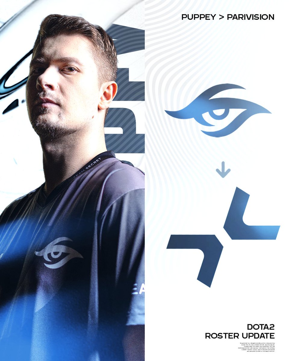 teamsecret's tweet photo. Surprise Dota 2 announcement 👀

Puppey will be coaching Parivision for the upcoming DreamLeague S27, starting tomorrow.

We wish good luck to the big P in his new role! https://t.co/sIQVqPgQrs