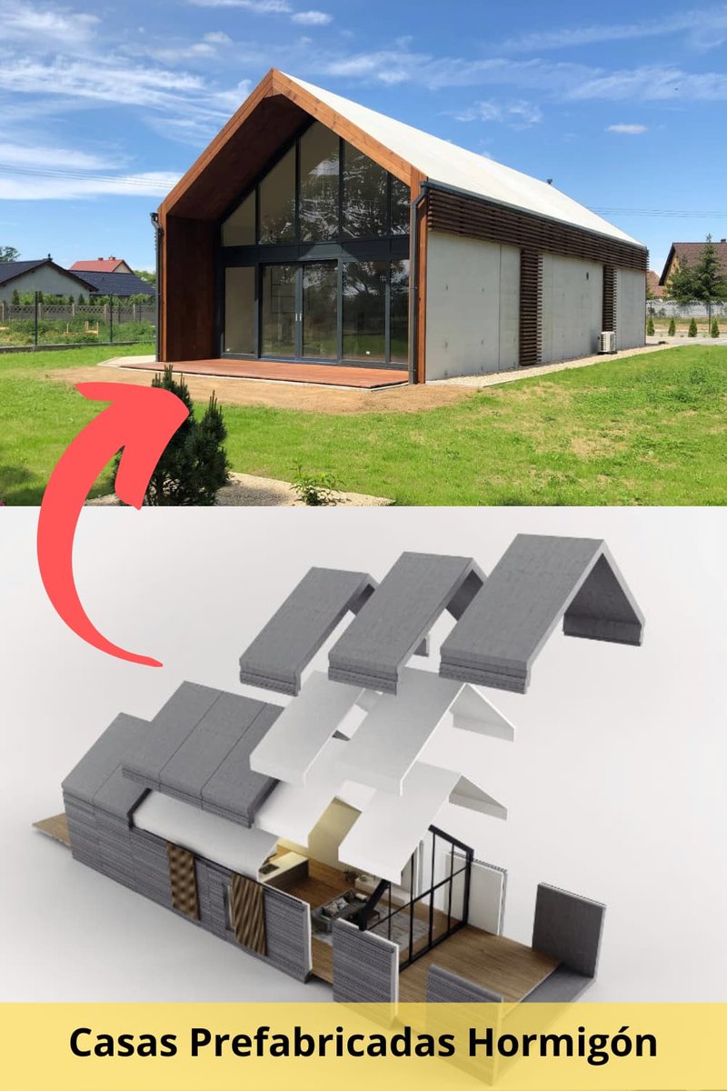 OVACEN's tweet photo. ⚡️Casa prefabricada de hormigón: Diseño innovador y montaje estructura 👉 ¡1 día! https://t.co/oCTSByS7UP a través de @OVACEN #arquitectura #casas #prefabricadas #viviendas #construccion #obras #modulares https://t.co/YPOfoFTaGG