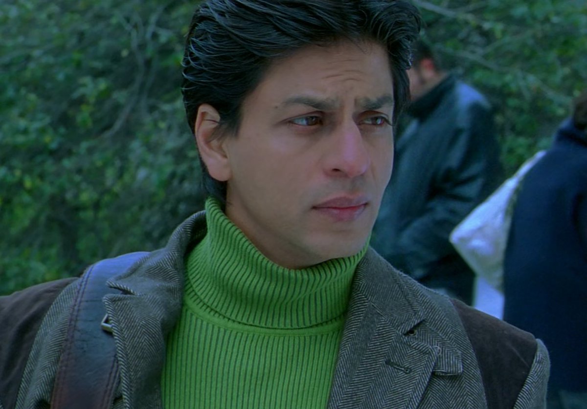 SRK rocking the turtleneck.