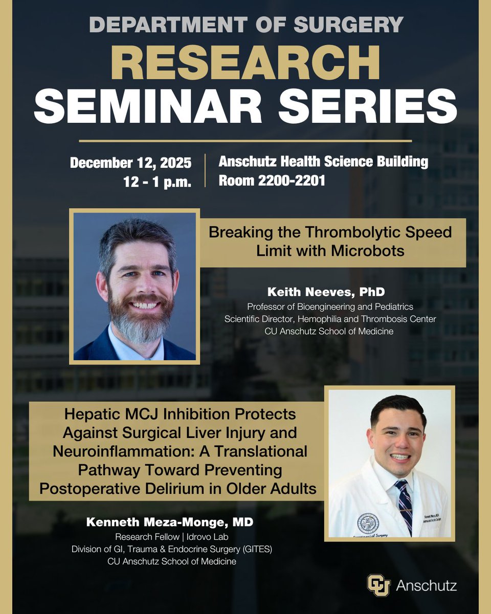 CU Anschutz Department of Surgery tweet media