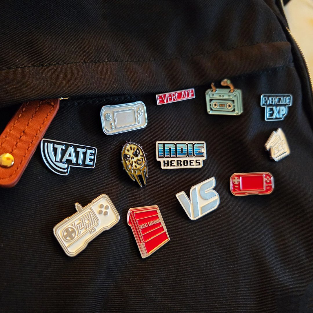 FunStockGames's tweet photo. Want to show off your love of Evercade? Our exclusive pin badges are perfect for backpacks, jackets and more! 

Buy now: https://t.co/woyeckOETB https://t.co/hYfIcerIgI