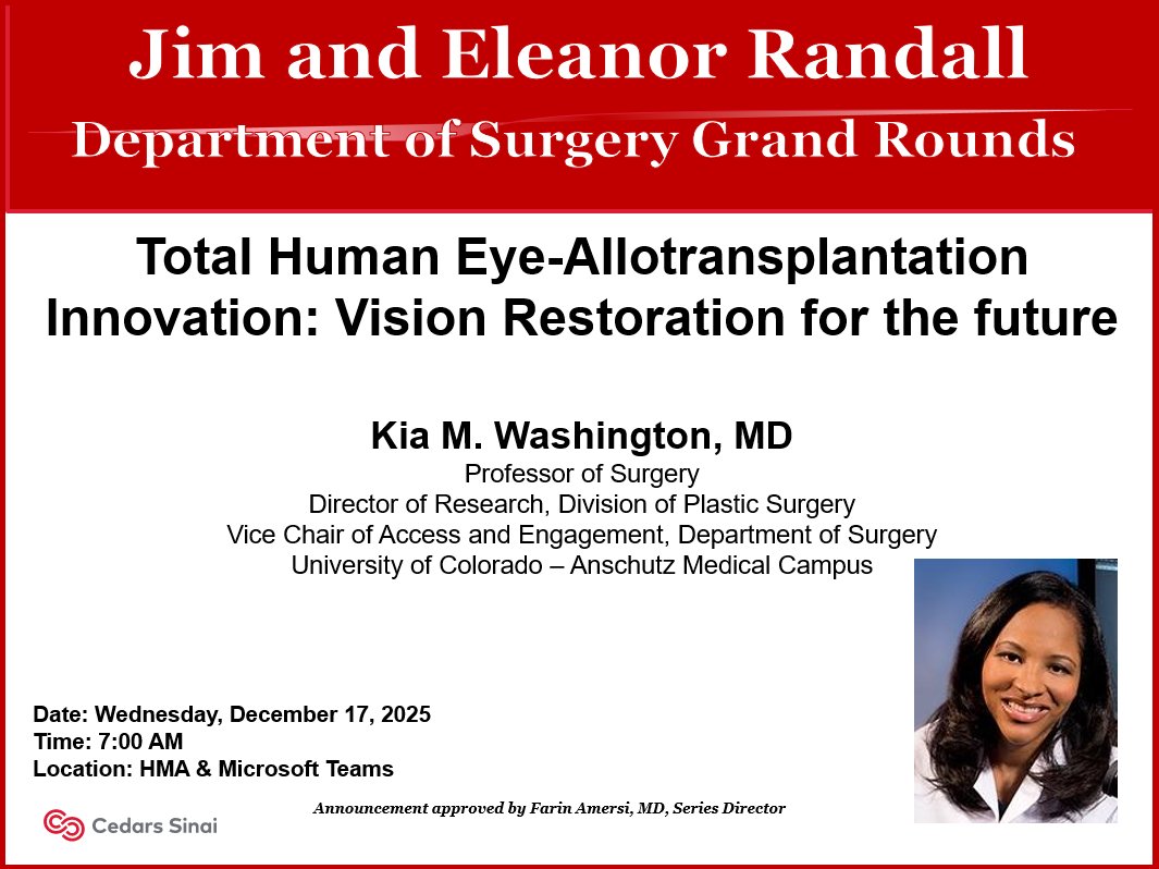 Department of Surgery at Cedars-Sinai tweet media