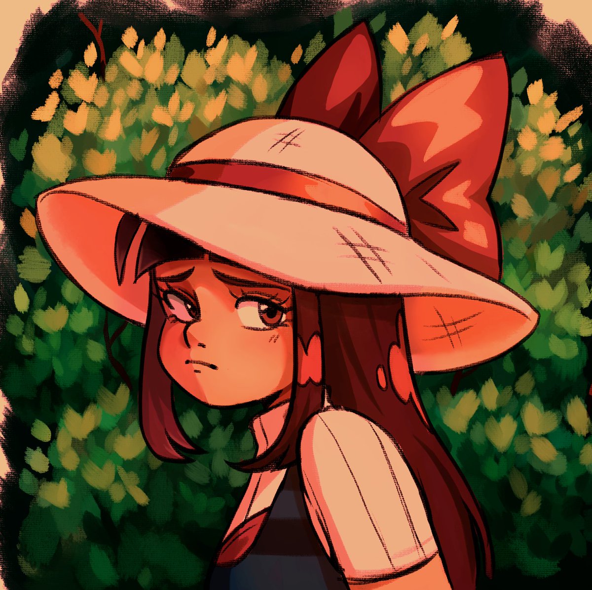 NanaNaexii's tweet image. Experimenting some brushes👩‍🌾🎀✨
#digitalart #oc #gardener #sketch #art