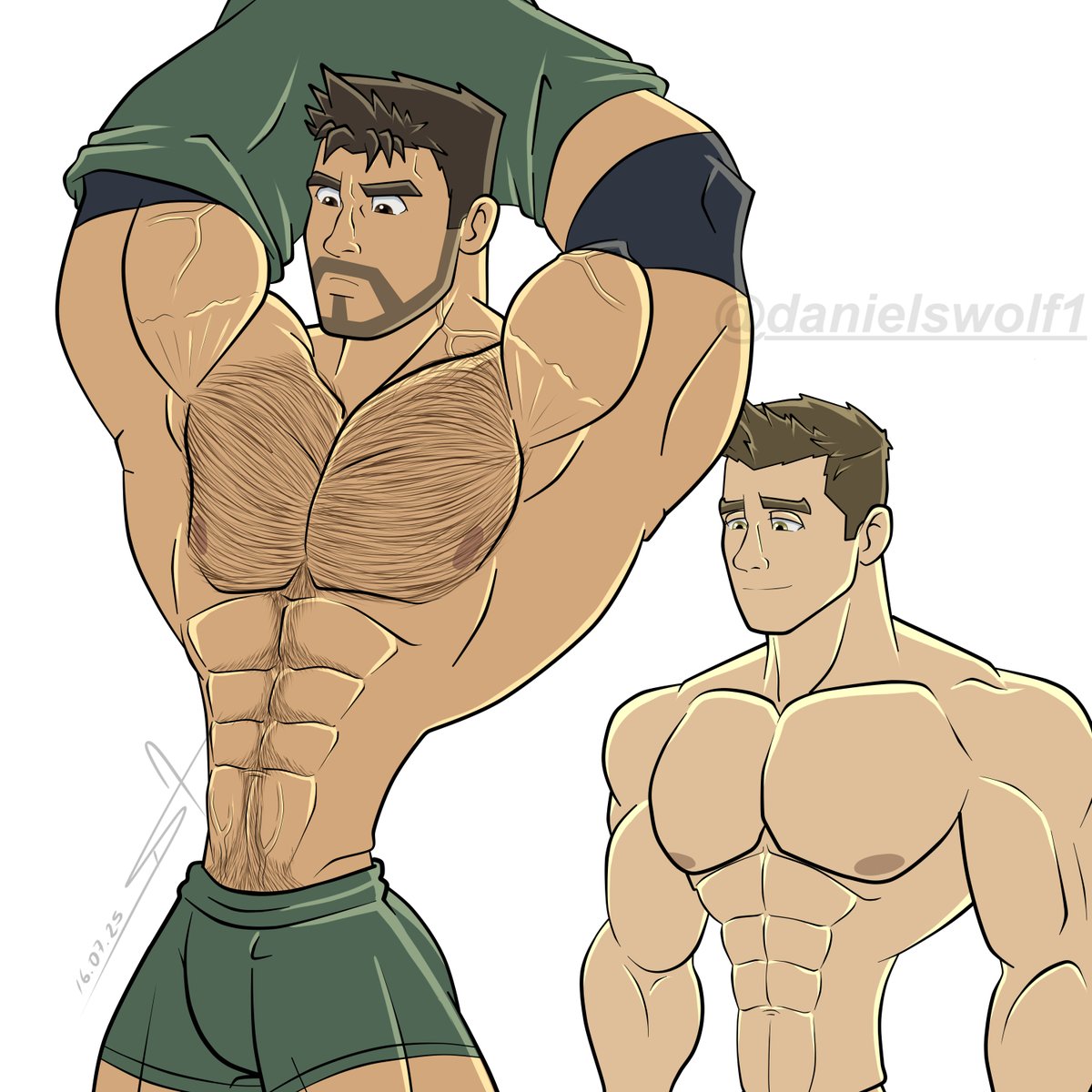 DanielsWolf1's tweet photo. I would not be able to resist him
also my eyes would be there...
my fav bromance with :
#ChrisRedfiel on my drawing style
#PiersNivans
#RE5 #RE6 #fanart
#musclecharacter #baraart #baraartist #baraartwork #bara #muscled #muscular #muscles #male #maleanatomy #malebody #male https://t.co/wE6cINycq0