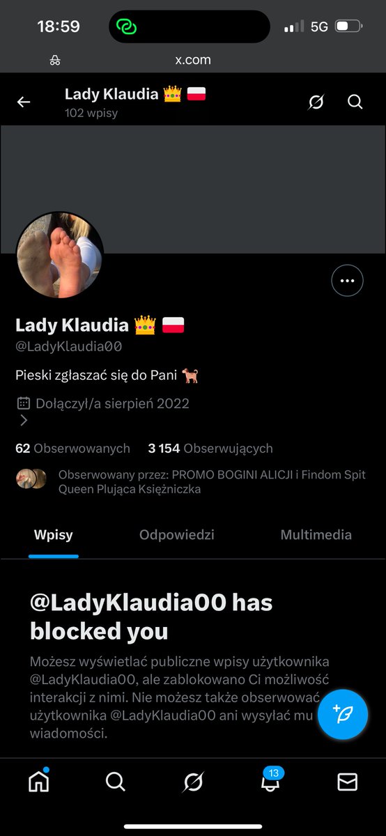 FrajerLoser's tweet photo. Ostrzegam ponownie przed podróbą Kobiety Dominującej nad frajerami . @LadyKlaudia00 ! Oszustka ! https://t.co/6mjF3Xp4Td