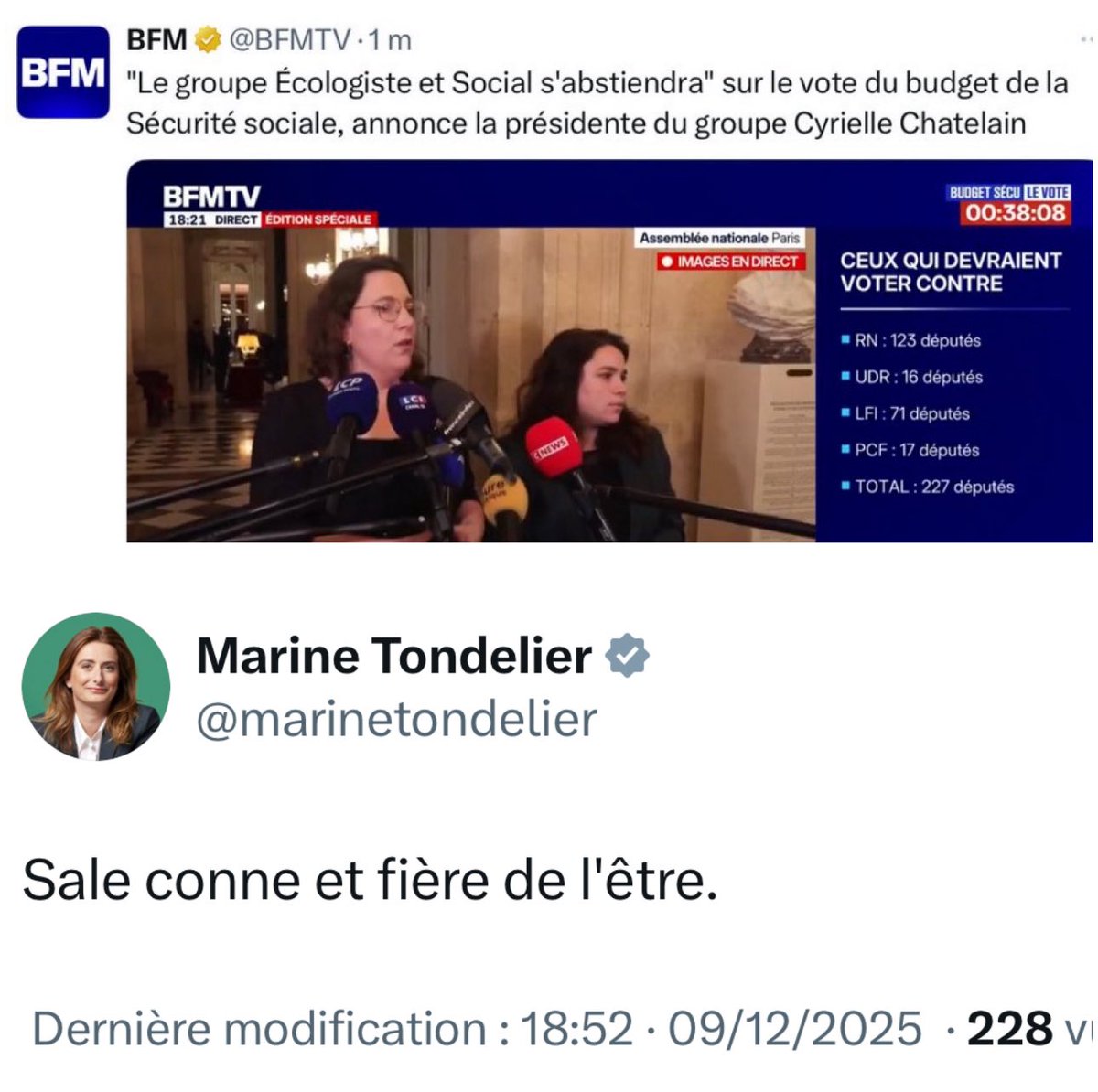 20 minutes séparent ces deux tweets, c’est le meilleur et en même temps pire timing que j’ai pu voir cette année 😭
