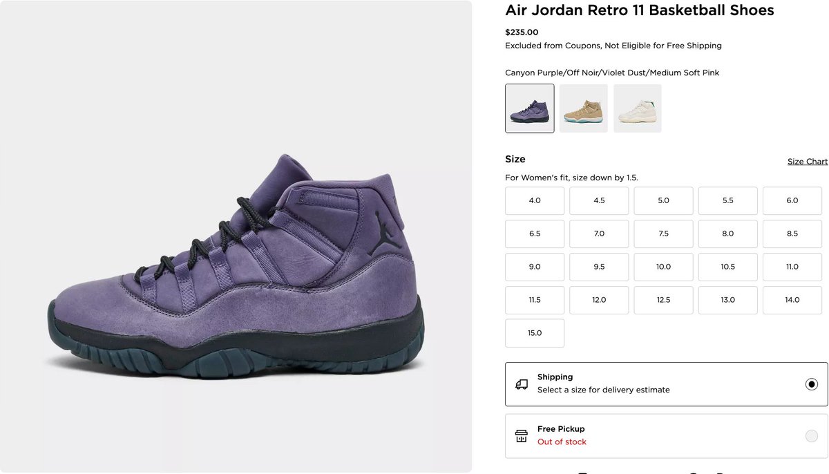SOLELINKS's tweet photo. Ad: Use status cash
Air Jordan 11 Retro City Pack 

JD Sports 
Mojave:https://t.co/0UTzBaQalb
H-Town:https://t.co/rllzXEKjq5
285:https://t.co/TKWhbv4qQa 

Finish Line 
Mojave:https://t.co/wjgQbs1w1r
H-Town:https://t.co/7nByYW7cqG
285:https://t.co/4t5nJSlMG0 https://t.co/pwUJAILoEB