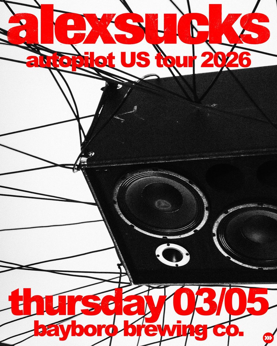 aestheticized's tweet image. NEW SHOW! ALEXSUCKS returns to Tampa Bay with their scruffy charm, buzzing riffs, and shoulder-to-shoulder live energy! &amp;gt;&amp;gt;&amp;gt; Thu 03.05.26 = ALEXSUCKS w/ TBA @ Bayboro. 7PM / $17–20 / All Ages! Presale = Wed. Dec 10 @ 10AM / Onsale = Fri. Dec 12 @ 10AM!  buff.ly/edEvCTw