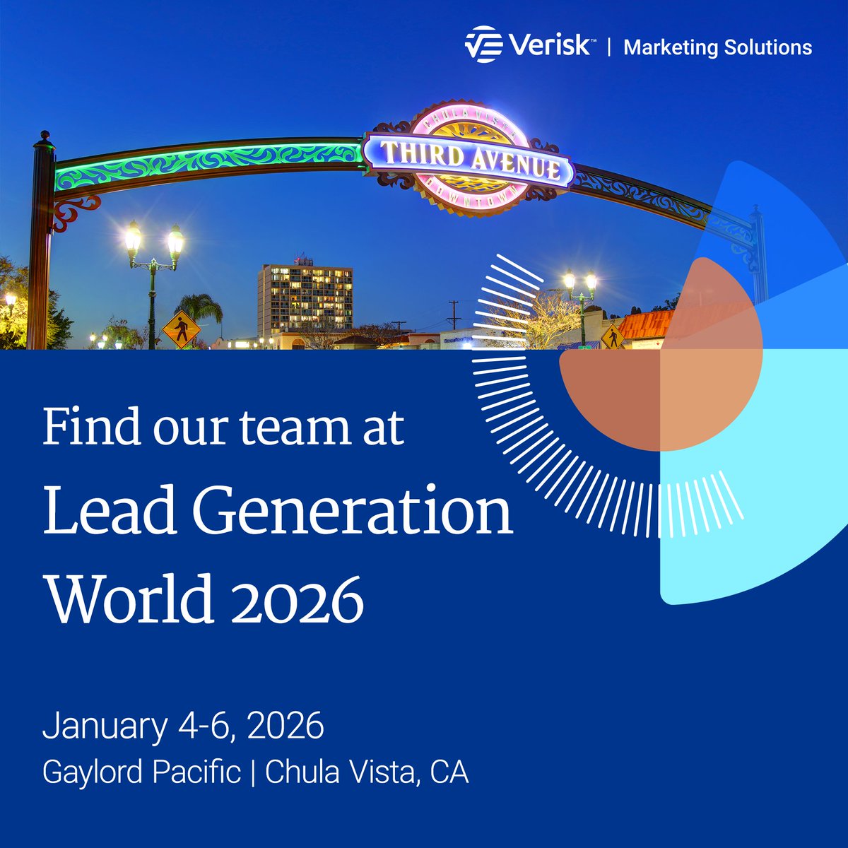Verisk_MS's tweet image. We are thrilled to return to @LeadGenerationW in 2026! If you’re attending, connect with our on-site experts to learn how we can support your lead strategy in 2026 and beyond: ow.ly/QJ3950XAUev

#TCPACompliance #LeadGeneration #Publishers #LGW2026