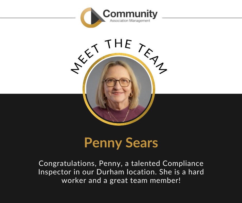 wehelpyourhoa's tweet image. 🌟 Employee Spotlight 🌟 Congratulations, Penny, a talented Compliance Inspector in our Durham location. She is a hard worker and a great team member. 

Thank you, Penny!

#hoa #communityassociation #hoaboard #communityassociationmanagement