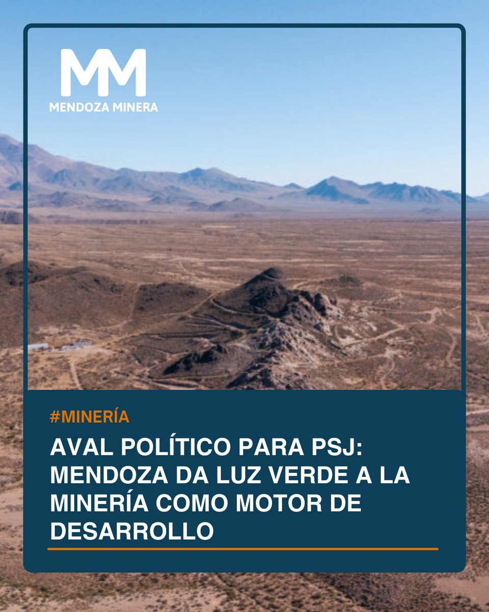 Con un aval legislativo y US$559 millones de inversión, el proyecto Cobre PSJ se convierte en el hito que inaugura la minería de gran escala bajo la estricta normativa provincial. 
mendozaminera.com/post/aval-pol%…