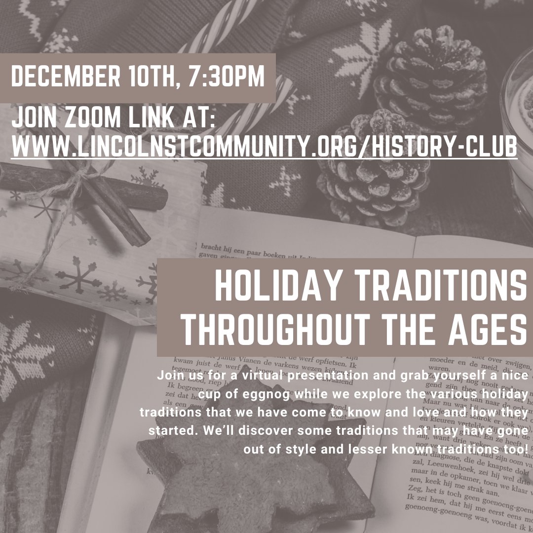 LBCRNO's tweet photo. Join us for a virtual presentation and grab yourself a nice cup of eggnog while we explore the various holiday traditions that we have come to know and love and how they started. 
!
Visit:
https://t.co/6nqdrZpxpH https://t.co/MxT00AqaFs