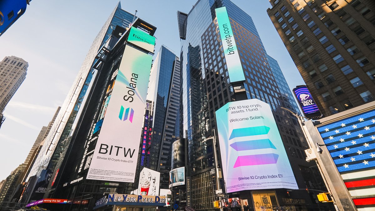 BitwiseInvest's tweet image. Solana. One of the fastest and most efficient blockchains, built to bring global financial markets onchain.

Now in the Bitwise 10 Crypto Index ETF (NYSE: BITW).