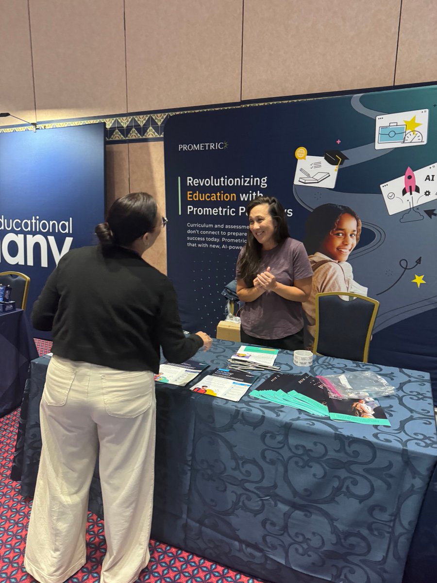 PrometricK12's tweet image. Blue Ribbon 2025 delivered big insights! Clarity + AI = real change in schools. Thanks for joining us!

#BRSE2025 #AIinEducation #EdTech #SchoolLeadership