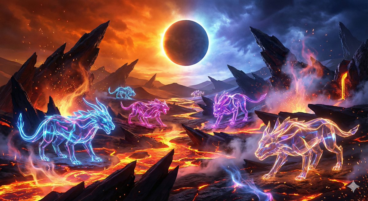 將場景化為霓虹與玻璃生物的超現實世界，讓人物與動物在光影中煥發夢幻光芒。 ✨🐾💡🌌

 --- 提示詞---

將使用者輸入的場景${SCENE} 內的所有${SUBJECTS}（如動物/人物/生物） 轉化為由透明玻璃結構與內部霓虹光