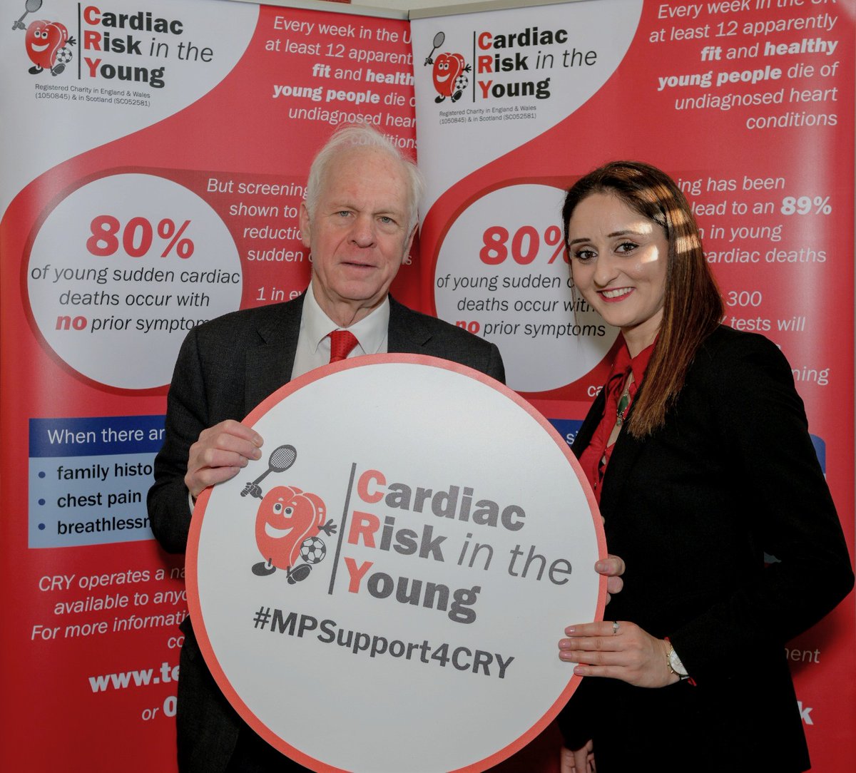 SaranMarwaha's tweet image. Last week we attended an MP event in Westminster with @CRY_UK to raise awareness of sudden cardiac death in young people: 80% of which occur with no prior symptoms.
Screening  saves lives.
Huge thank you to all the MPs who showed their support for the vital work @CRY_UK does. ❤️