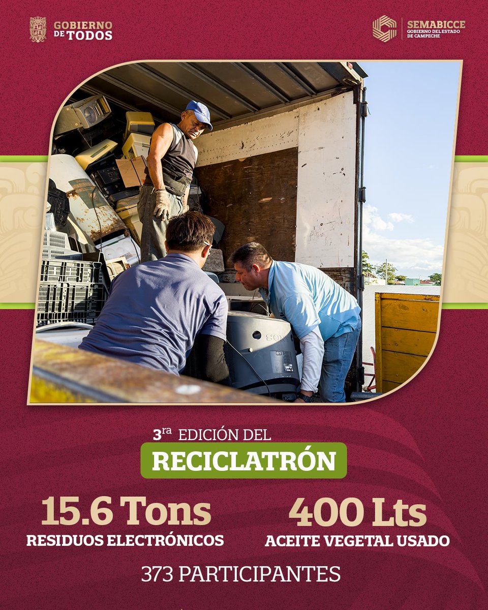 El #Reciclatrón sigue demostrando que cuando la ciudadanía participa, el impacto se nota ♻️​🌳​
Con una participación cada vez más activa, esta campaña se consolida como un esfuerzo exitoso que fomenta la responsabilidad de cuidar nuestro entorno y mantener hogares más sanos.