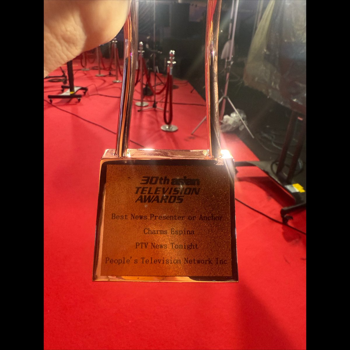 tragichero09's tweet photo. So last Nov. 28 in Jakarta, this happened. 🥹 And everything still feels so surreal. ♥️ Thank you Lord for this answered prayer! Thank you to my unsung heroes, my PTV News Tonight team — I love you guys! Thank you @AsianTVAwards for this amazing honor! 💎💃🏻🇵🇭 #bestnewspresenter https://t.co/YkaAytF277