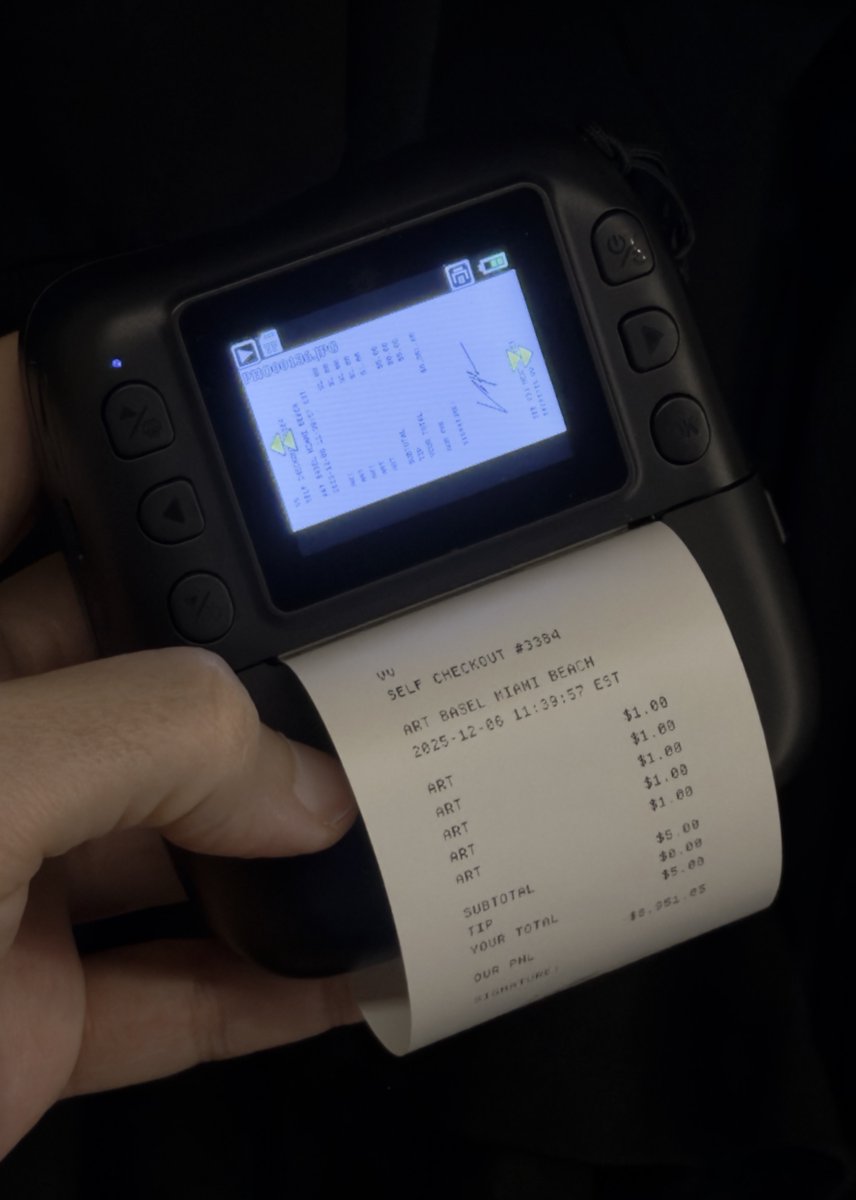 Hey <a href="/jackbutcher/">jack</a>, didn't want to give an adress, so i've printed the (very much) self checkout receipt on a children toy camera.