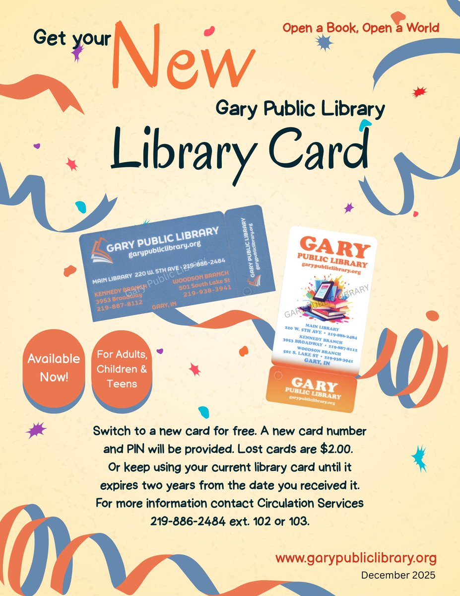 Gary Public Library (@gpl1908) on Twitter photo 
