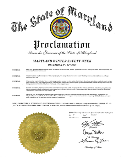 Maryland Department of Emergency Management (MDEM) tweet media