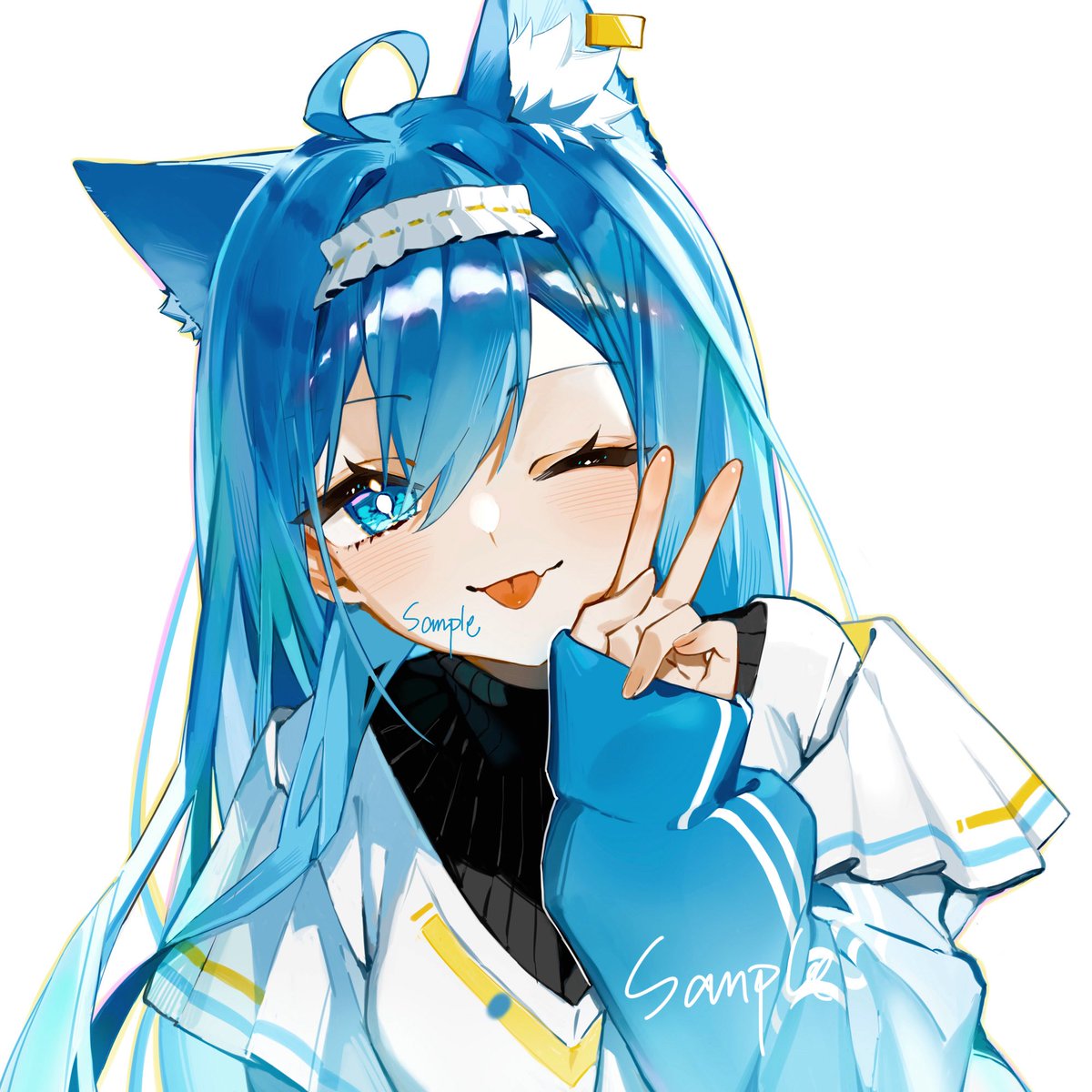DoroGyoza's tweet photo. 依頼ありがとうございます✨🐈‍⬛🩵 https://t.co/X9zObqeDVn