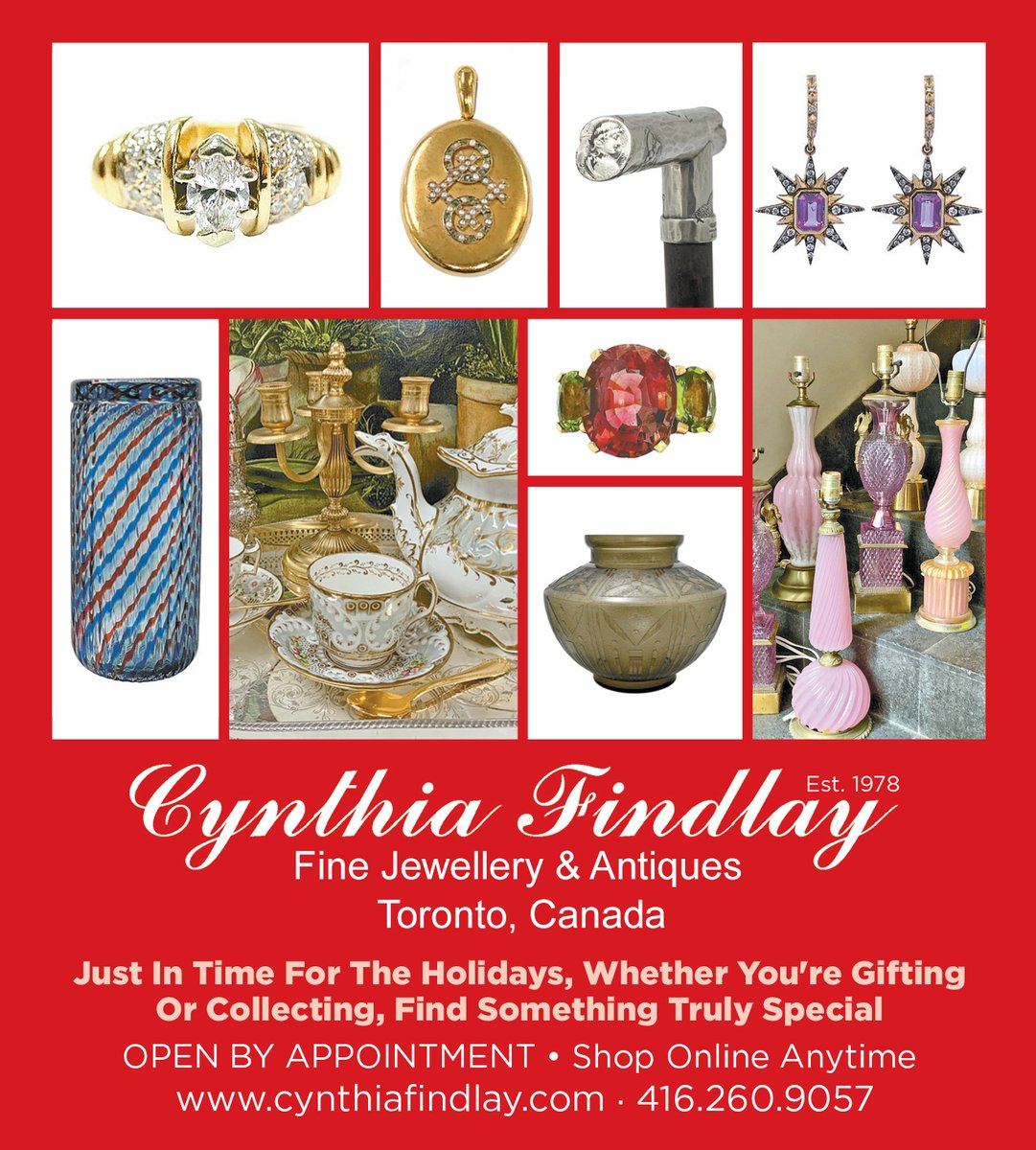 Just in time for the holidays 🎄, whether you're gifting or collecting, find something truly special. 🎅 cynthiafindlay.com/antique-vintag… #vintagegift #jewellery #engagementring #decor #dining #antiques