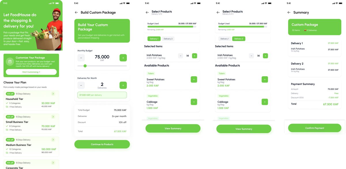 Foodhouse237's tweet image. 🔍 Personalize your fresh-food box in seconds with FoodHouse! 🟩📦
Choose your produce, adjust quantities, swap items anytime, and track delivery farm→door. Easy, fast, tailored. 🍅🍊🥬

Try it now 👉 myfoodhouse.com

#FoodHouse #AgriTech #FreshFoodDelivery