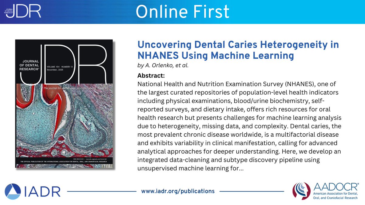 Journal of Dental Research tweet media