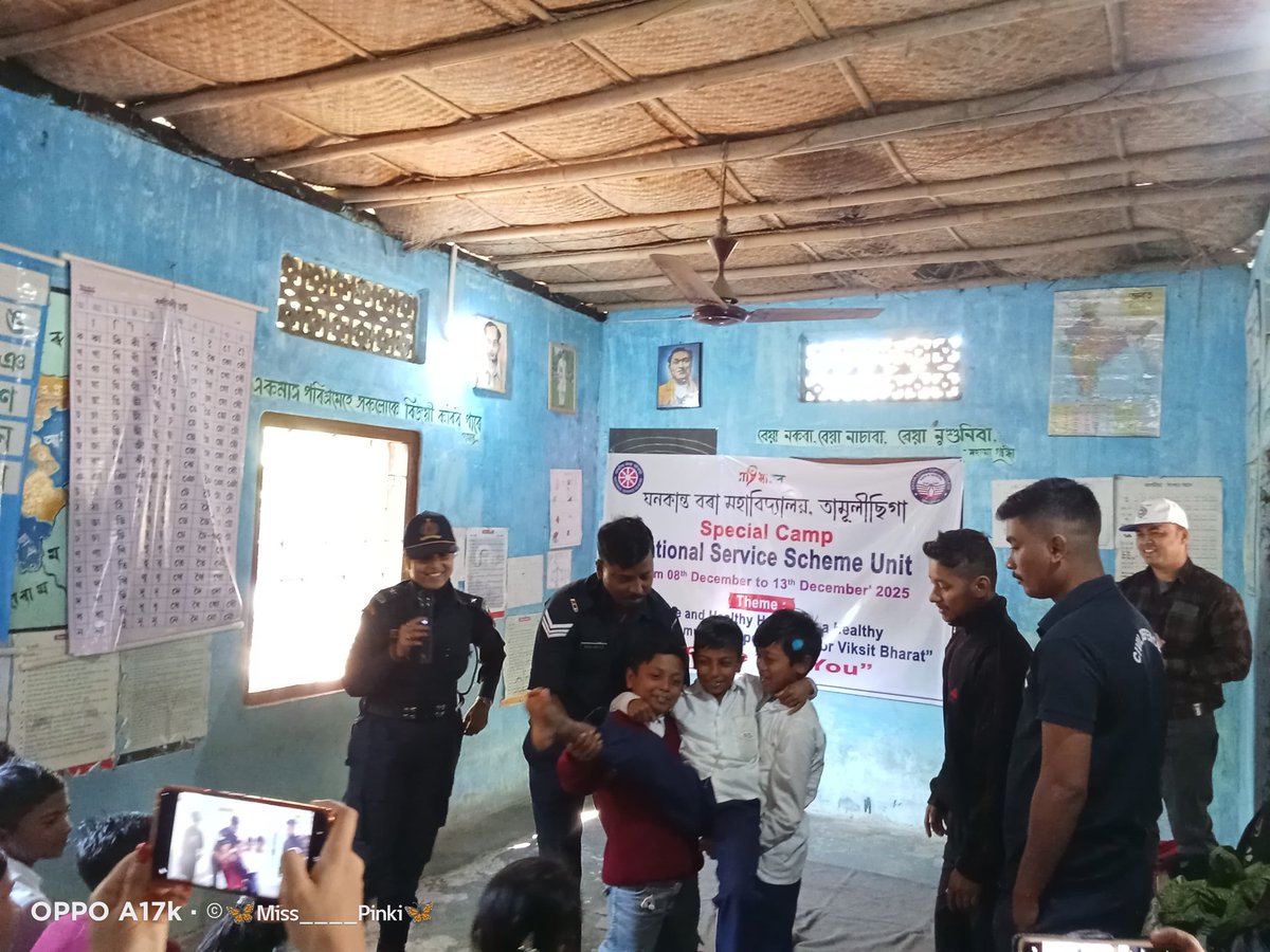 NssBorah's tweet photo. 2nd day NSS Special Camp: Impactful safety and Disaster awareness program by Civil Defence Department Jorhat and fun games activities among school students @_NSSIndia @nss_rdguwahati @NSSCellDU https://t.co/T873oTk72E
