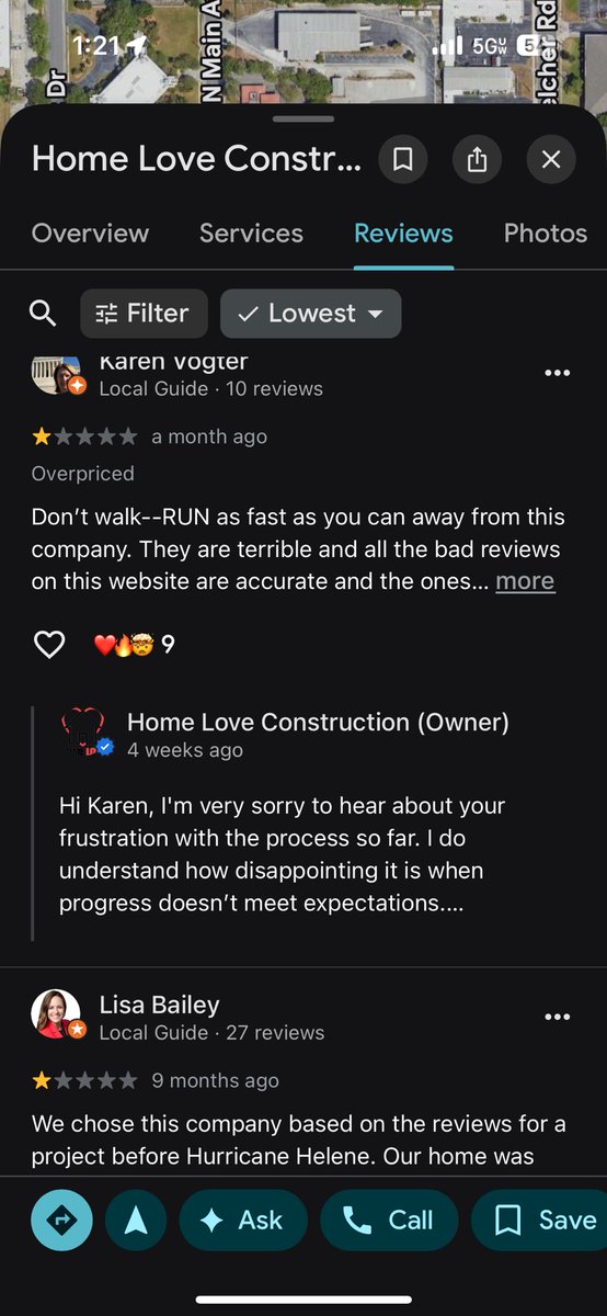 ghcDrew's tweet image. This guy is a poser. He literally knows nothing about construction. I thought it was satire but he owns a real business in Clearwater Fl aka Home Love Construction