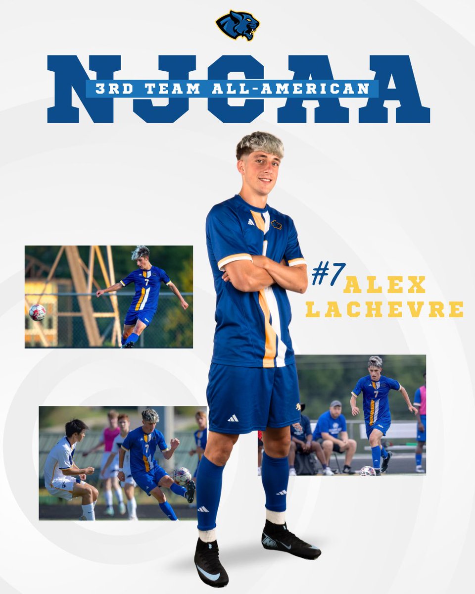 Alex Lachevre has been named a 3rd team All American. The third All American in Pellissippi State history!