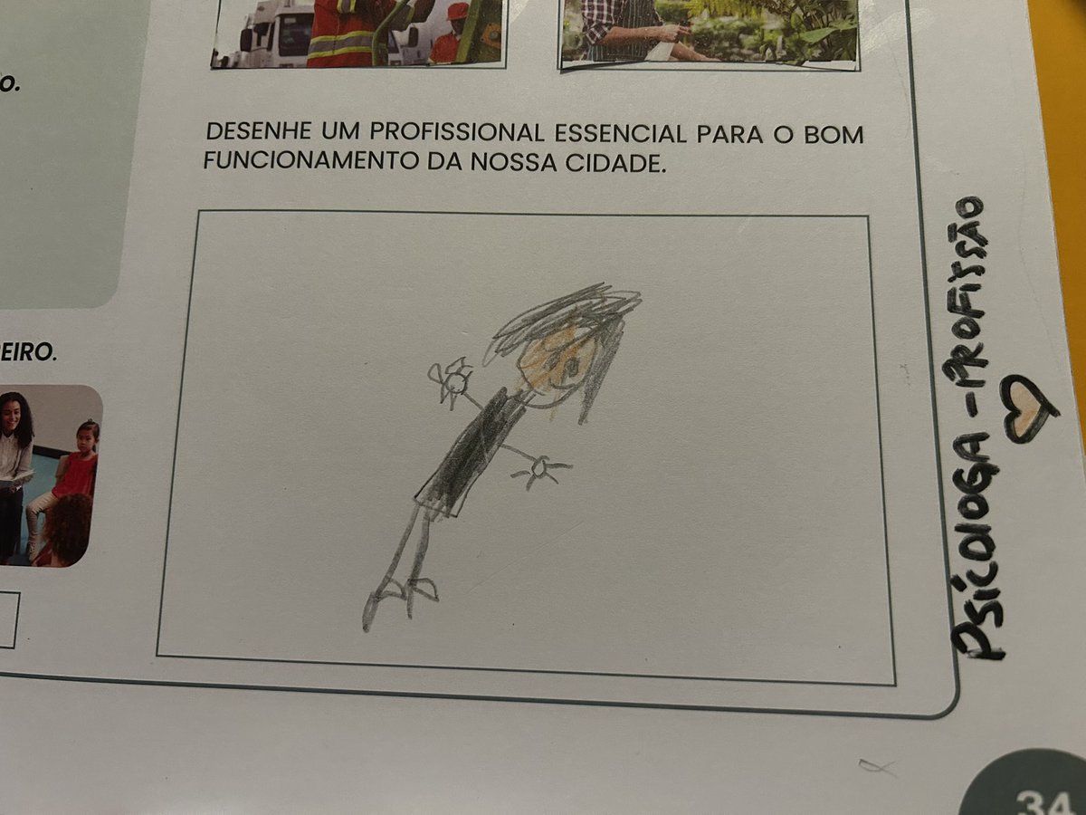 e o otto que  me desenhou no trabalho da escola falando que psicóloga é essencial para o bom funcionamento de uma cidade 😭💘