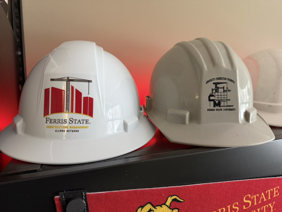 FSUCMPROF's tweet image. In the fall of 1995, I enrolled at Ferris State University and joined the Associated Construction Students my first semester. Back then, I bought my gray hard hat as part of the group, and it’s been with me ever since. Fast-forward almost thirty years,