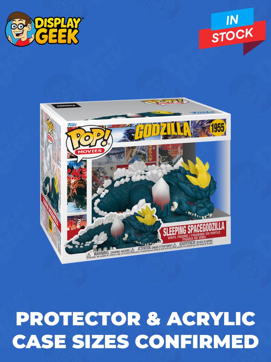 DisplayGeek's tweet photo. Protector sizes confirmed: Pop! Movies Sleeping SpaceGodzilla (Now in 0.60mm Protector OR 3mm Custom Acrylic Case!) 

#DisplayGeek #Funko #FunkoPops #PopProtector #Godzilla https://t.co/uYuCJYQPPv