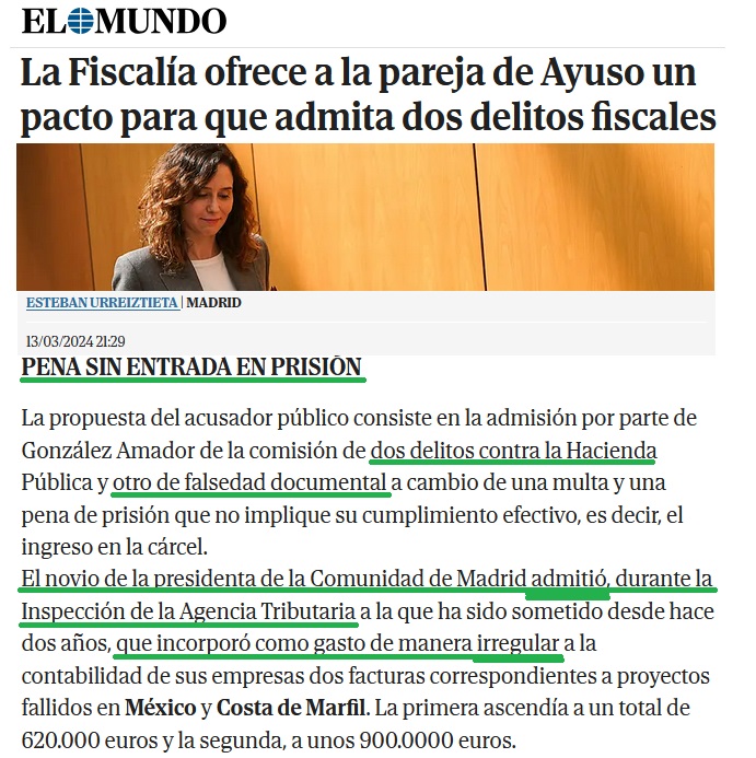 La noticia que publicó El Mundo (filtrada por MAR) el 13 de marzo a las 21:29 contenía todos los "datos reservados" por los que el Supremo ha condenado al fiscal general que a esa hora ni tenía el correo.