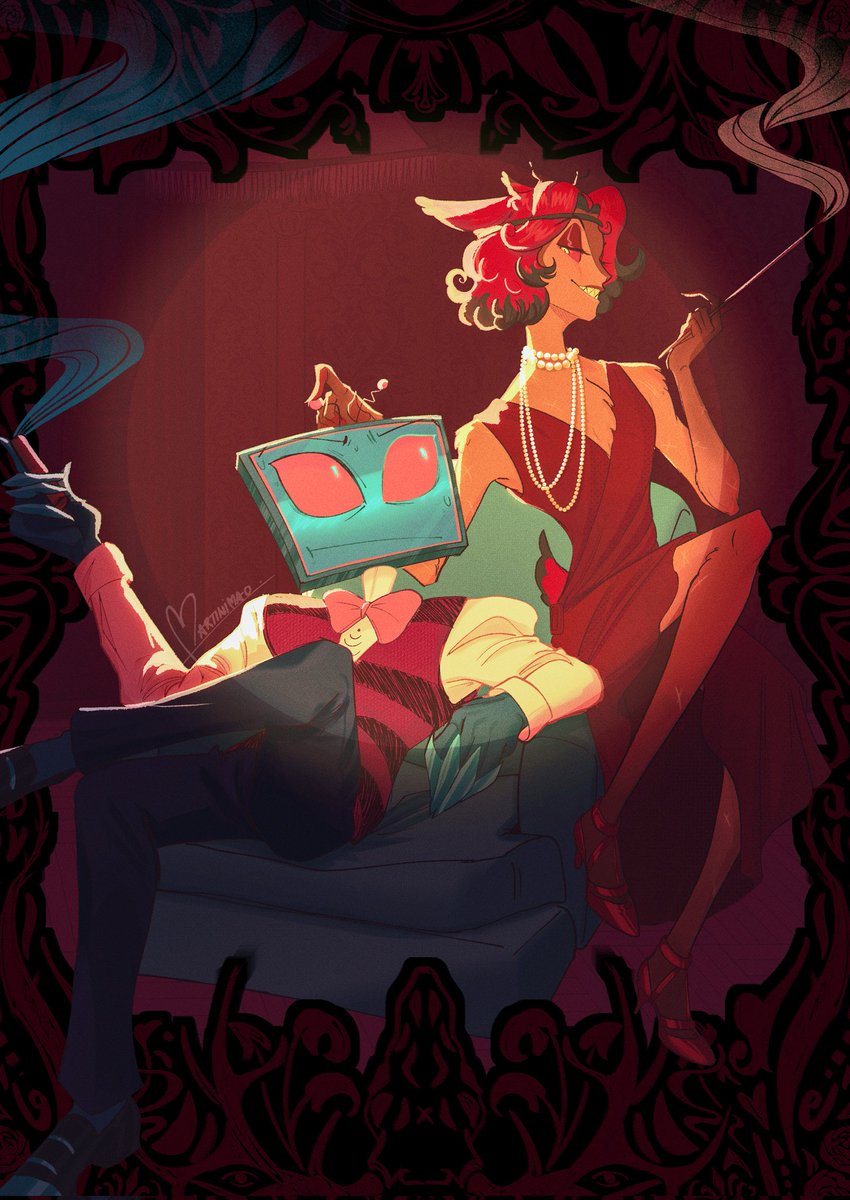 He plotted this with Velvette btw 🦌💋
#RadioStatic #StaticRadio #voxal #HazbinHotel